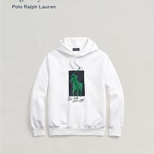 “Big Pony Fleece Hoodie” Polo by Ralph Lauren